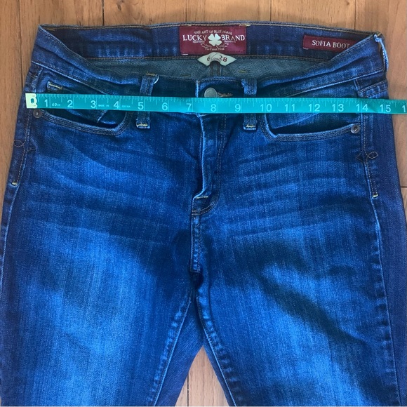 Lucky brand Sofia boot cut jeans size 6/28 long - Picture 4 of 6